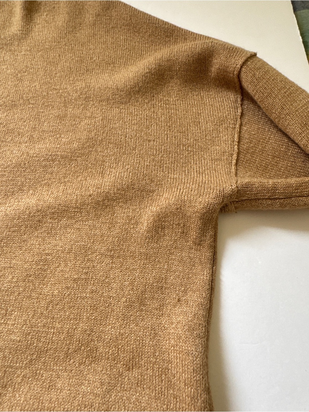 Aritizia Babaton Linen Baylor Sweater Long Sleeve Wool Blend Tan Sz M - Picture 10 of 16